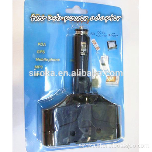 Car Socket Car Cigarette Lighter 2 Way Splitter Adapter